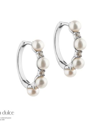 Darling Bubbels Hoops  Silver