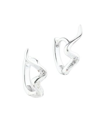 Darling River Hoop  Silver