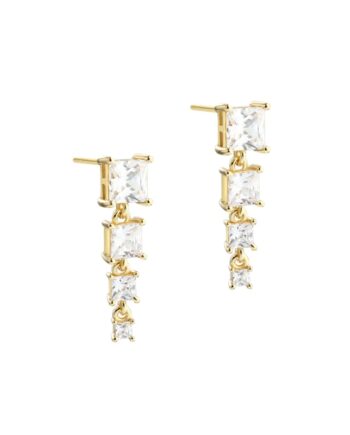 Edge Long Earstud  Golden