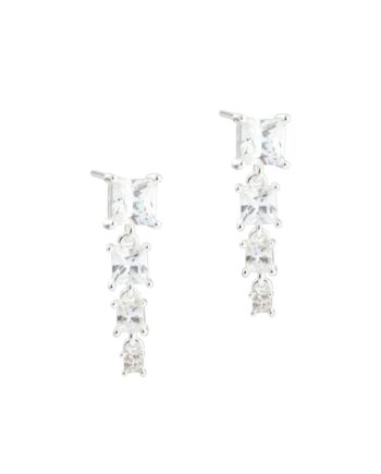 Edge Long Earstud  Silver