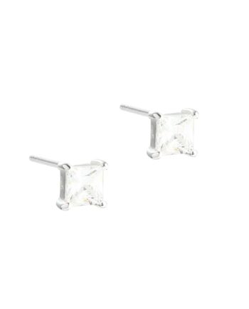 Edge Medium Earstud  Silver