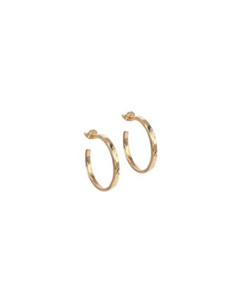 Elena Hoop Medium  Golden