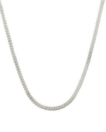 Flata Necklace  Silver