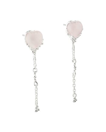 Grace Heart Long  Silver