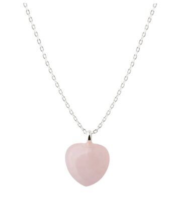 Grace Heart Necklace  Silver