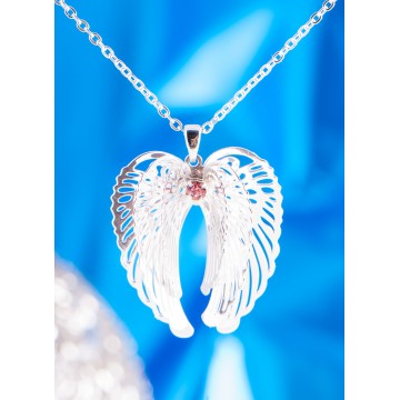 Halskæde Med Englevinger Spirituelle Smykker Godkarmashop
