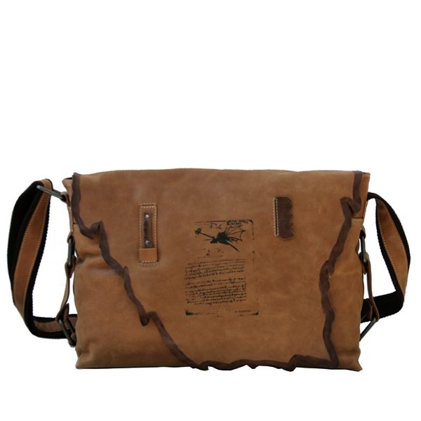 Laptop Taske Crossbody Med Vinci Motiv