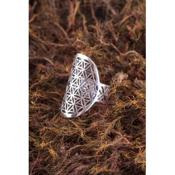 Livets Blomst Fingerring Spirituelle Smykker Godkarmashop