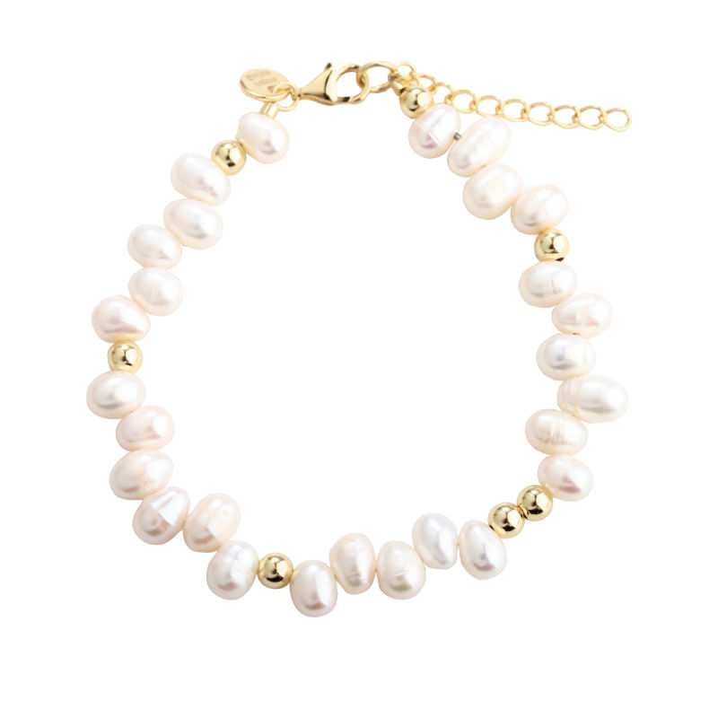 Lunella Pearl Bracelet  Golden