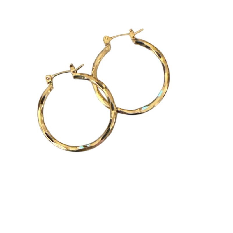 øreringe ørestikker Friihof Siig Guldbelagt Shiny Hoops