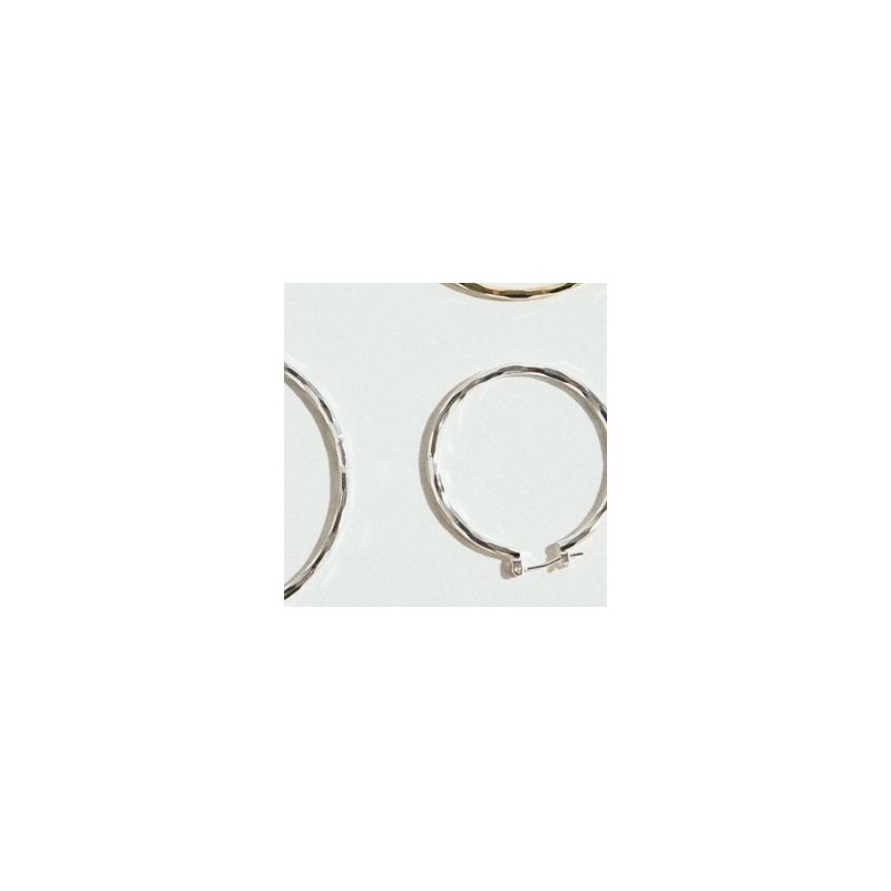 øreringe ørestikker Friihof Siig Sølvbelagt Shiny Hoops