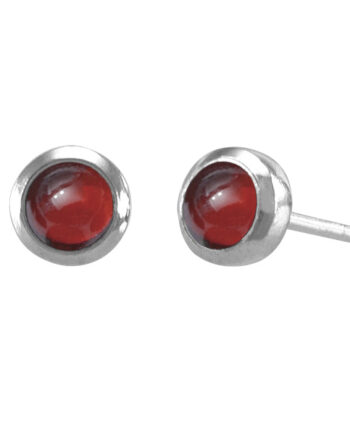 ørestikker Med Rød Granat ø6mm Par