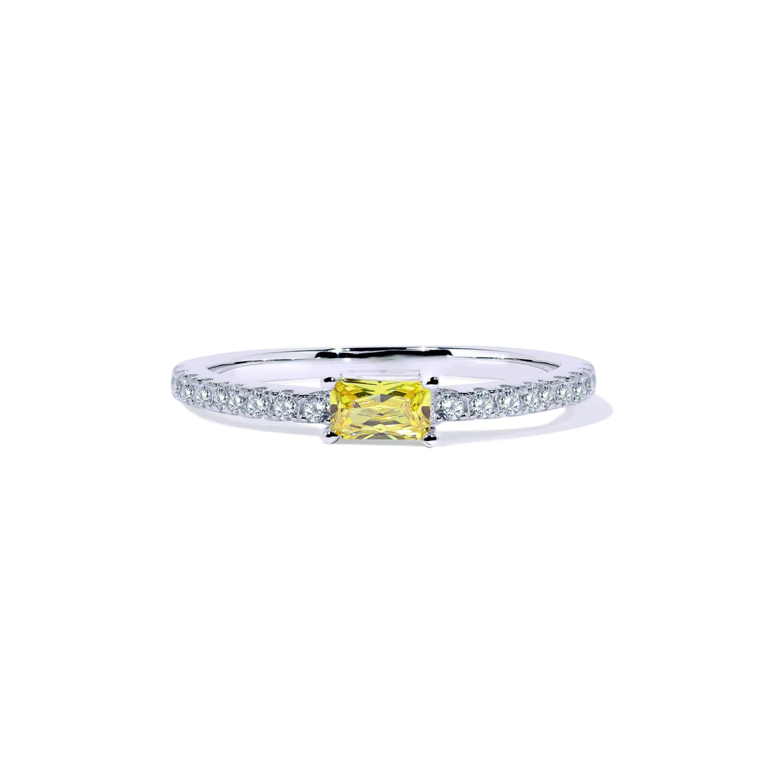 Oxford Gul Loveable Ring Med Gul Radiant Sten