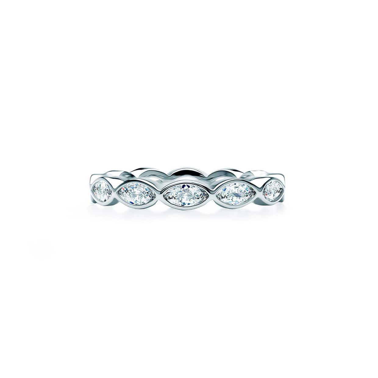 Oxford Marquise Alliancering Sølv