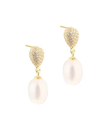 Pav Pearl Earstud  Golden