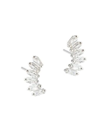 Philina Clear Earstud  Silver