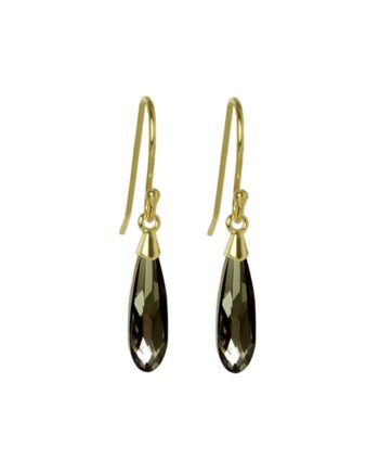 Raindrop øreringe  Crystal Silver Night Guld