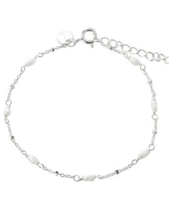 Rice Dot Single Bracelet  Silver