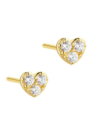 Tiny Heart Earstud  Golden