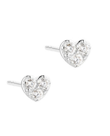 Tiny Heart Earstud  Silver
