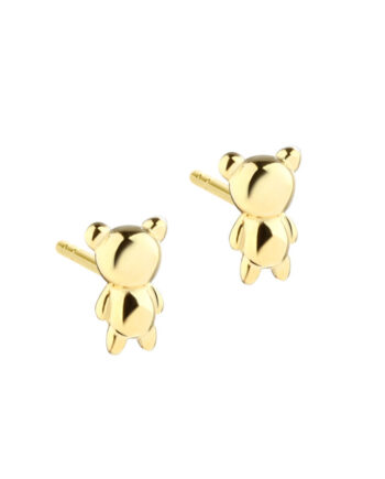 Tiny Teddy Earstud  Golden