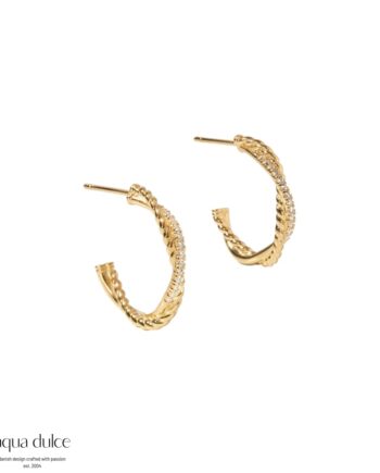 Twisted Darling Hoop Big  Golden