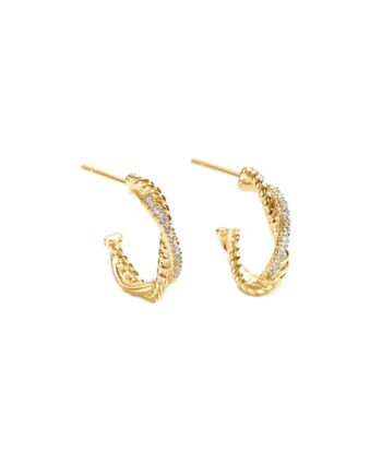 Twisted Darling Hoop  Golden