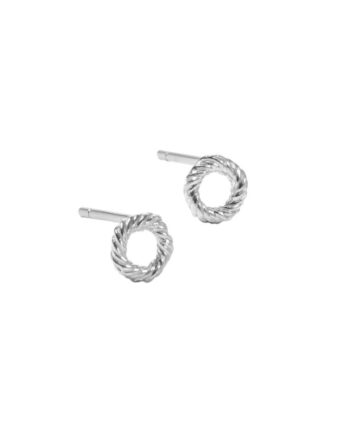 Twisted Earstud  Silver