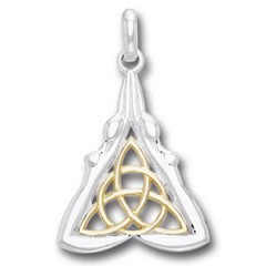 Vedhæng Gudinder Med Triquetra Treenighedssymbolet 33mm Kæde