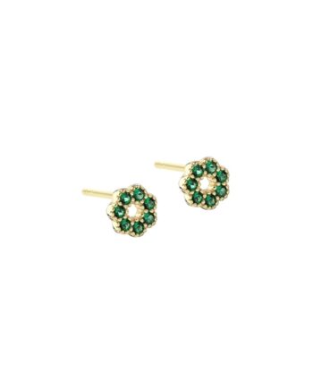Verde Flower Earstud  Golden