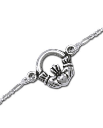Ankelkæde Med Claddagh 5cm