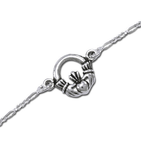 Ankelkæde Med Claddagh 5cm