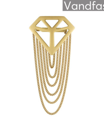 Annebrauner Broche 18k Guldbelagt