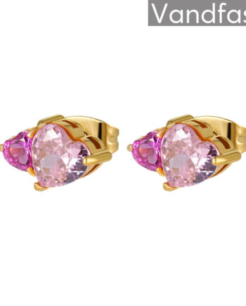 Annebrauner Venskabs Studs øreringe 18k Guldbelagt