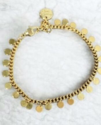 Armbånd Friihof  Siig Guld Guldbelagt Små Ringe
