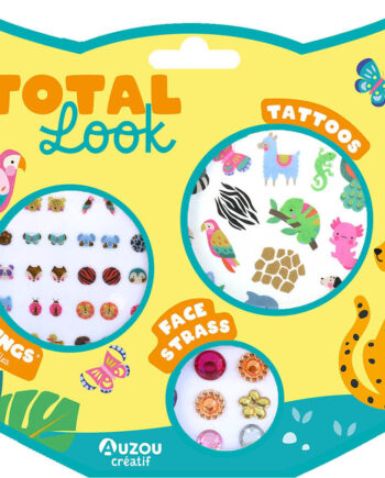 Auzou Total Look Tatoveringer ørestickers Ansigtspynt Animals