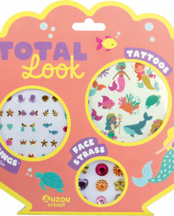 Auzou Total Look Tatoveringer ørestickers Ansigtspynt Havfrue