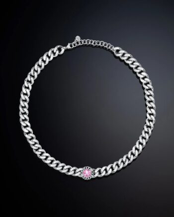 Chiara Ferragni Bossy Chain Pink Halskæde