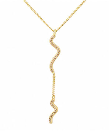 Curva Champagne Necklace  Golden