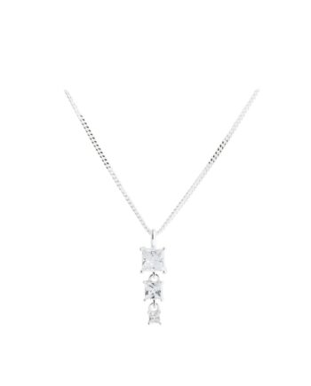 Edge Necklace  Silver