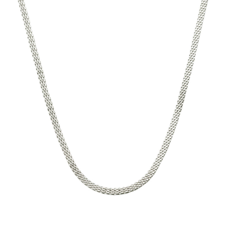 Flata Necklace  Silver