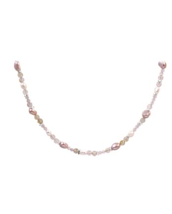 Fresa Rose Necklace  Silver