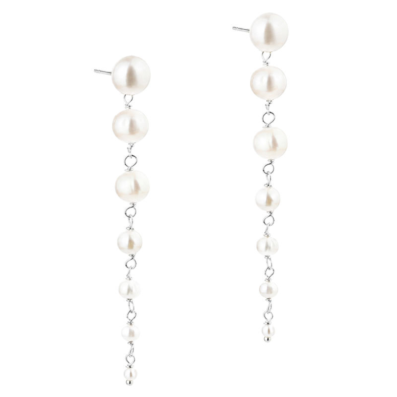 Ghita Long Earring  Silver