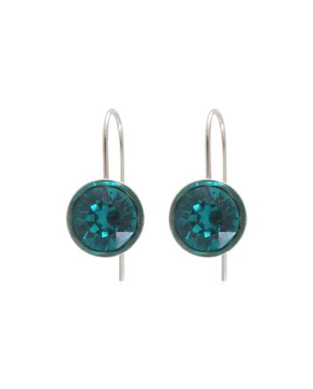 Globe øreringe Krystaller Farven  Blue Zirkon