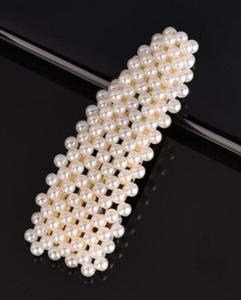Hårspænde Med Perler Små Perler Guld
