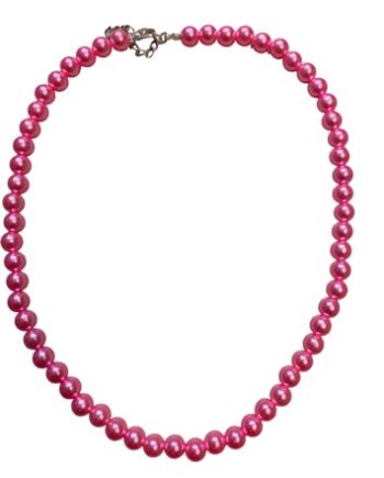 Halskæde Med Plastperler Victoria Perlemor Pink