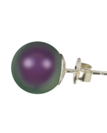 Klassisk Perleørering  Crystal Iridescent Purple