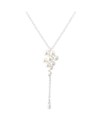 Luna Cluster Necklace  Silver