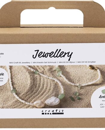 Mini Diy Kit Smykker Aventurinhalskæde Armbånd