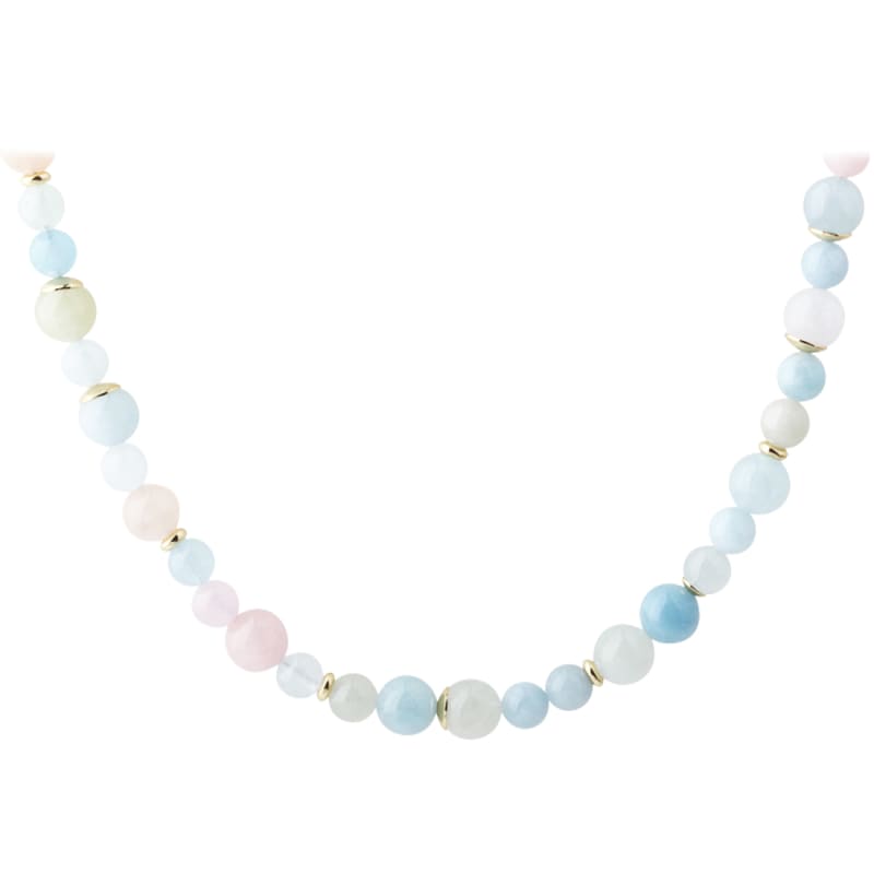 Morganite Dream Necklace  Golden
